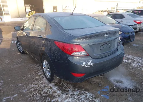 2012 Hyundai Accent Gls z USA, uszkodzony, nr VIN KMHCT4AE9CU250934